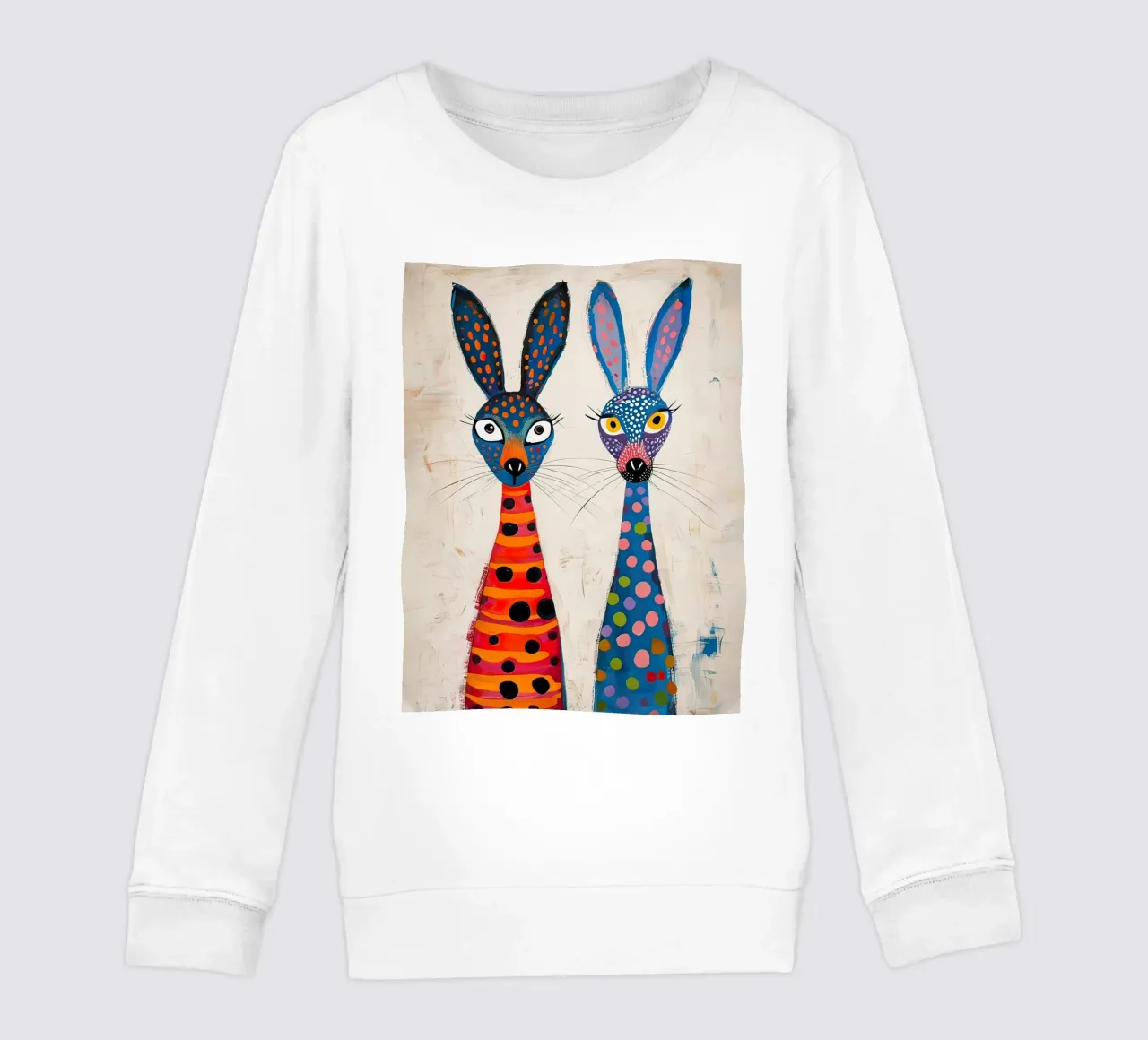 Dos conejos muy simpáticos sudadera para niño de 🎨 Point and Art