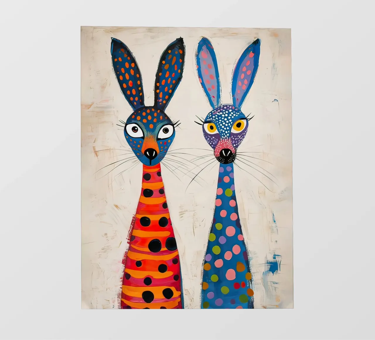 Two very friendly rabbits backlit film by 🎨 Point and Art