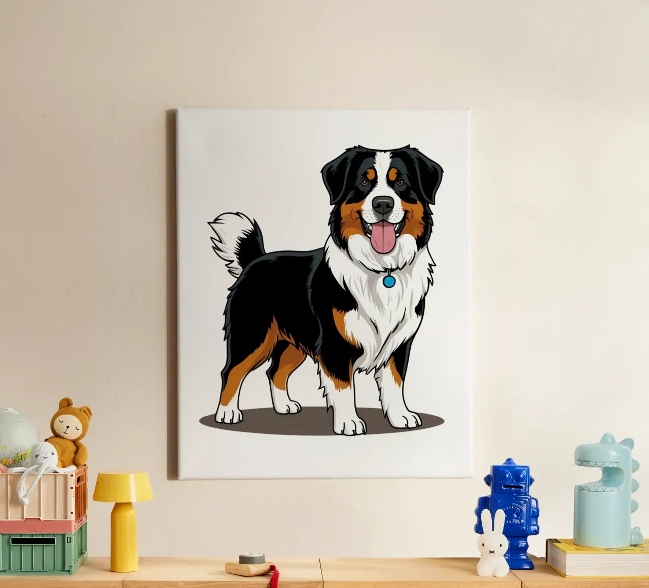 Liefste, liefste, liefste #47 canvas met Baklijst van Yumis.Beargang.and.Me