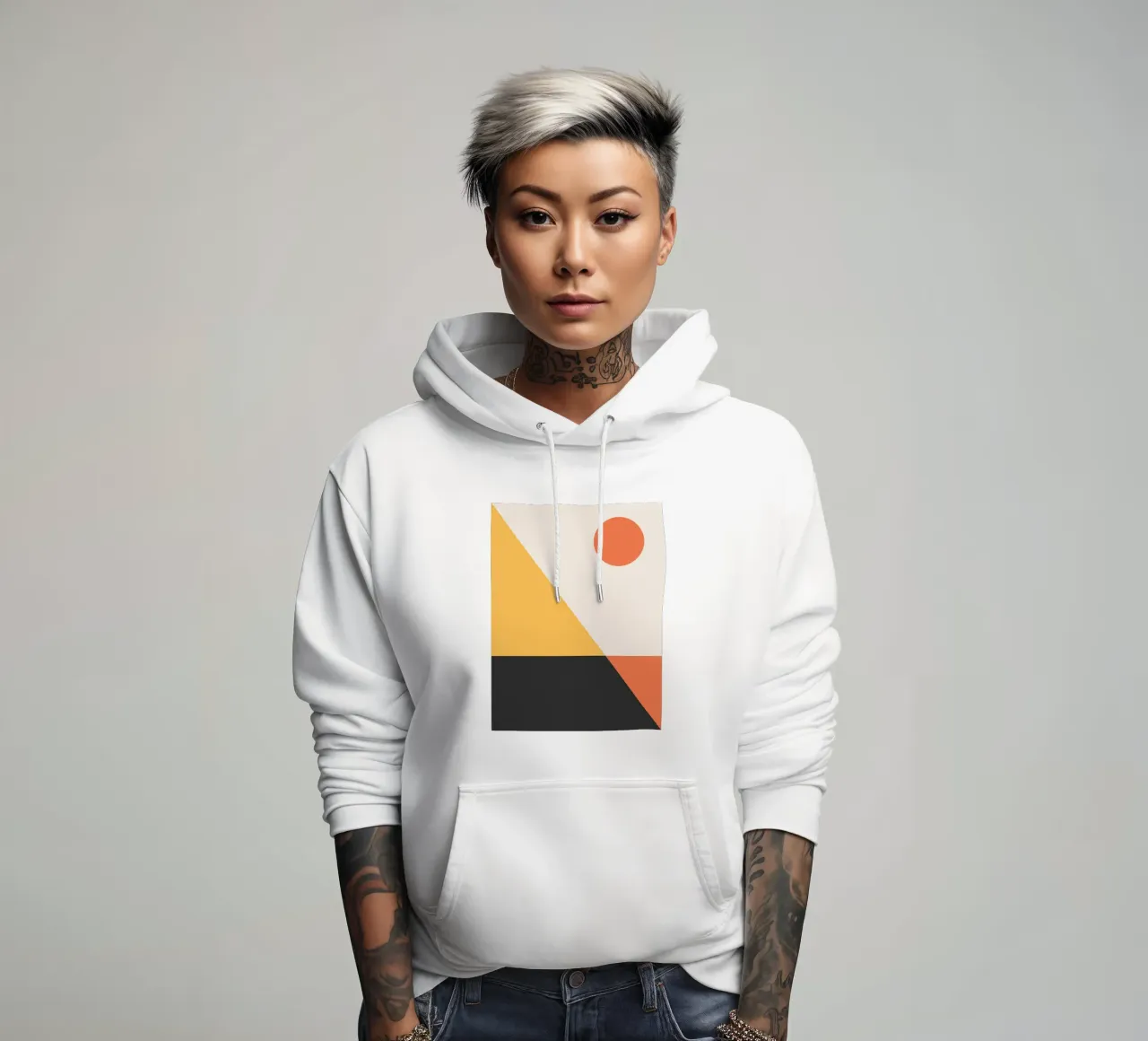 Astratto Boho metà secolo Pattern 30 felpa con cappuccio da Paigaam Studio