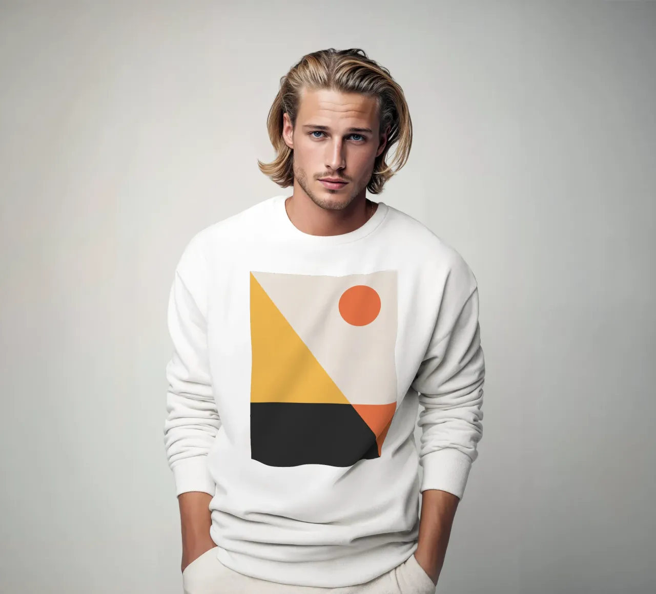 Abstrakt Boho Mitte des Jahrhunderts Muster 30 Sweatshirt von Paigaam Studio
