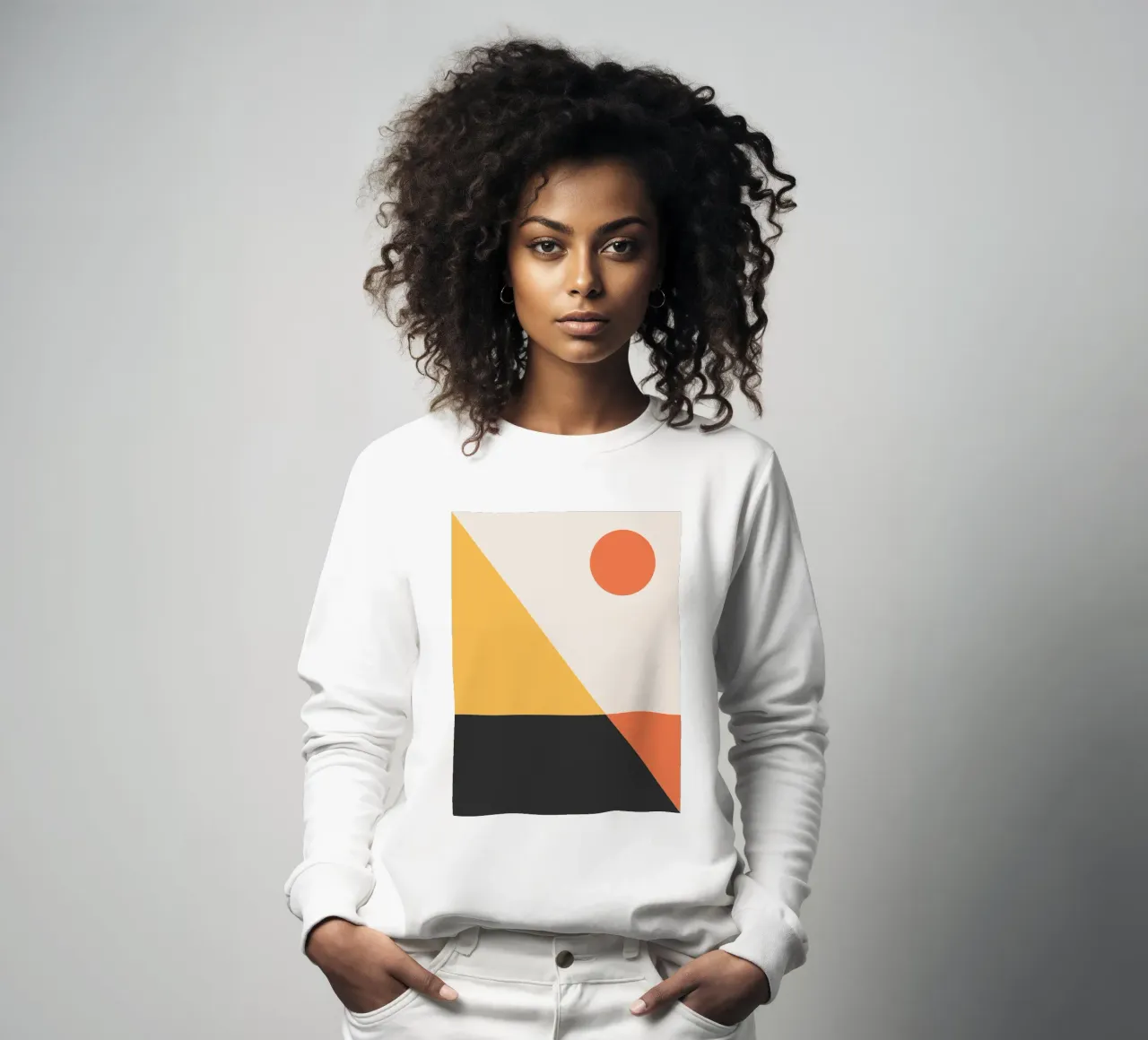 Abstrait Boho mid century Motif 30 sweat de Paigaam Studio