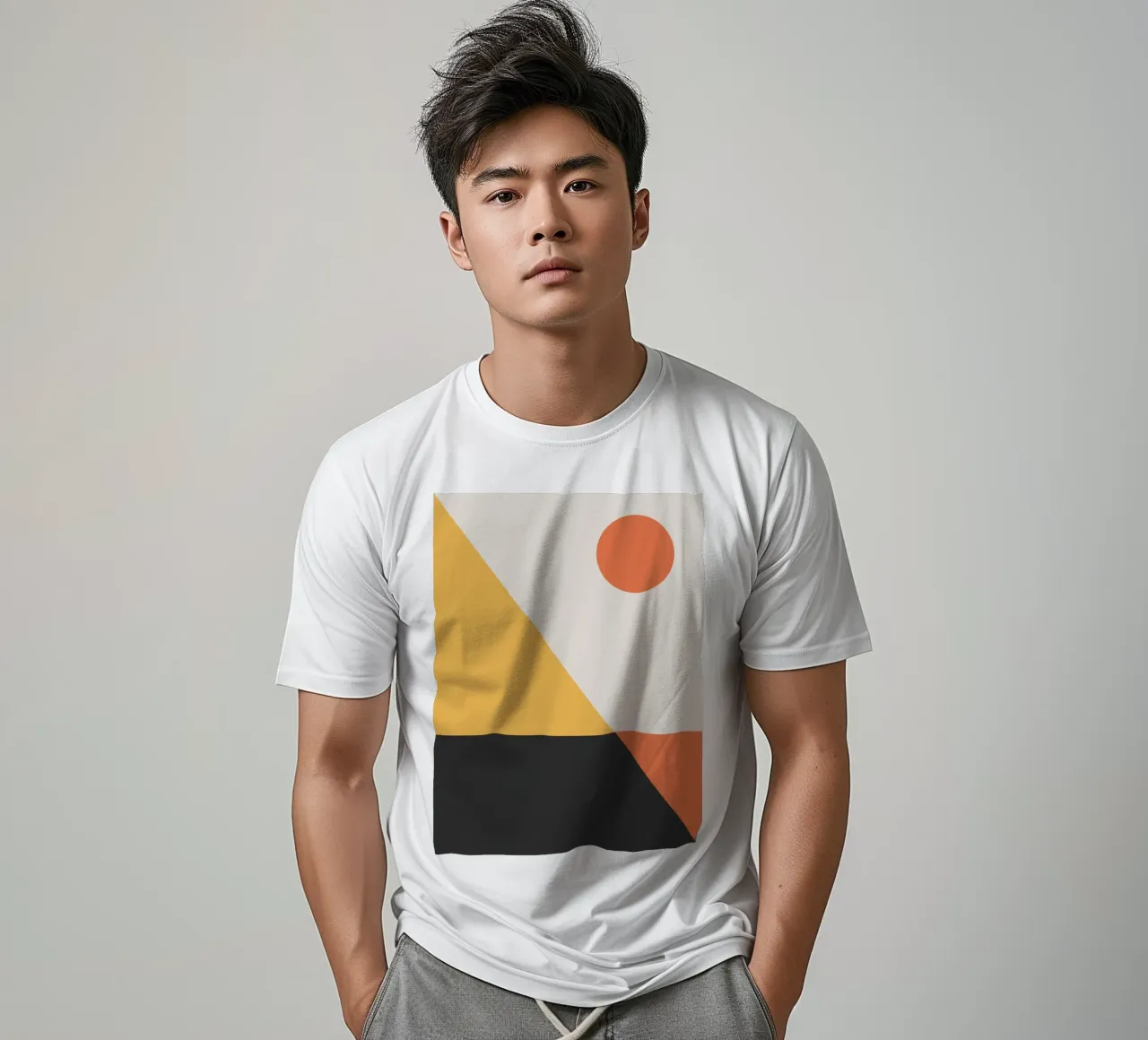Abstrait Boho mid century Motif 30 t-shirt de Paigaam Studio