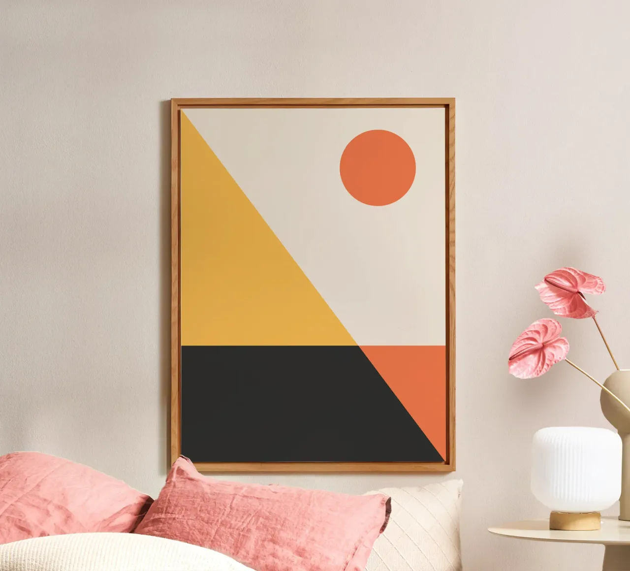 Astratto Boho metà secolo Pattern 30 alluminio dibond da Paigaam Studio