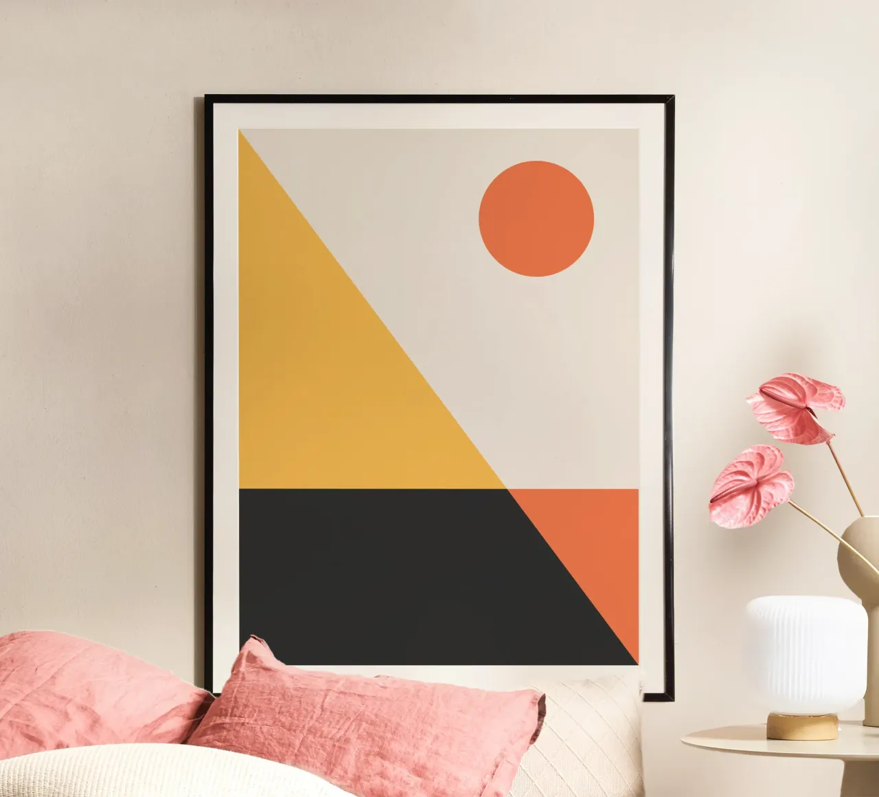 Abstrakt Boho Mitte des Jahrhunderts Muster 30 Hahnemühle von Paigaam Studio