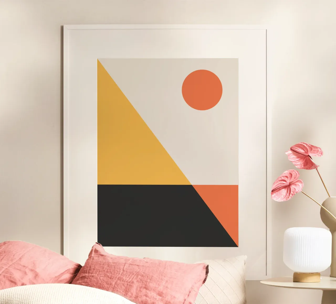 Astratto Boho metà secolo Pattern 30 poster da Paigaam Studio