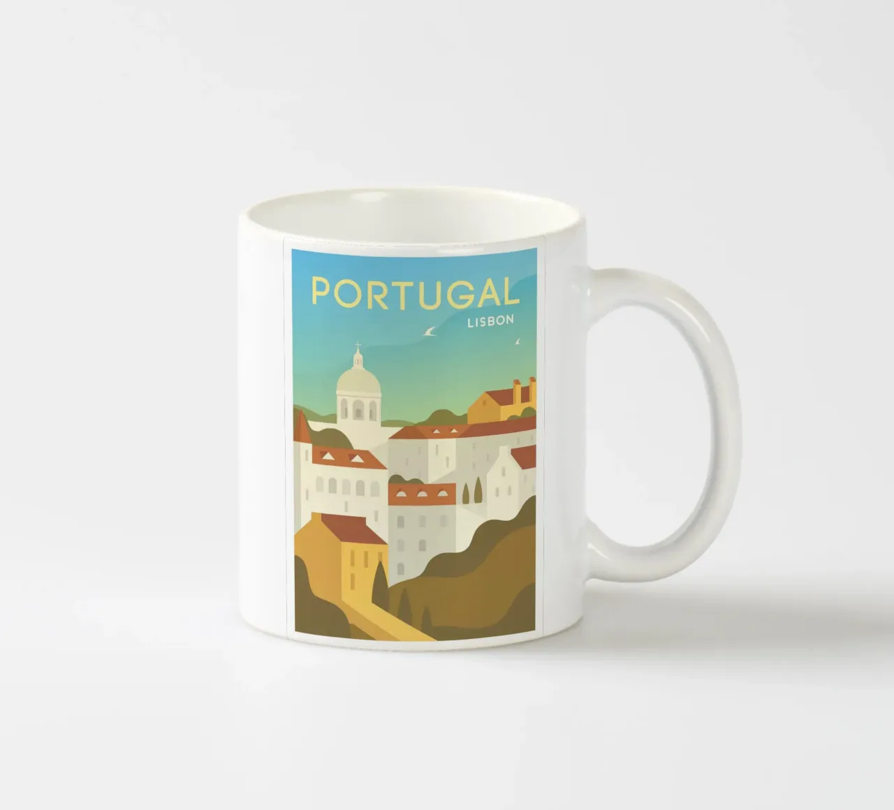 Lisbona, Portogallo tazza in ceramica da Wanderlust Vibes