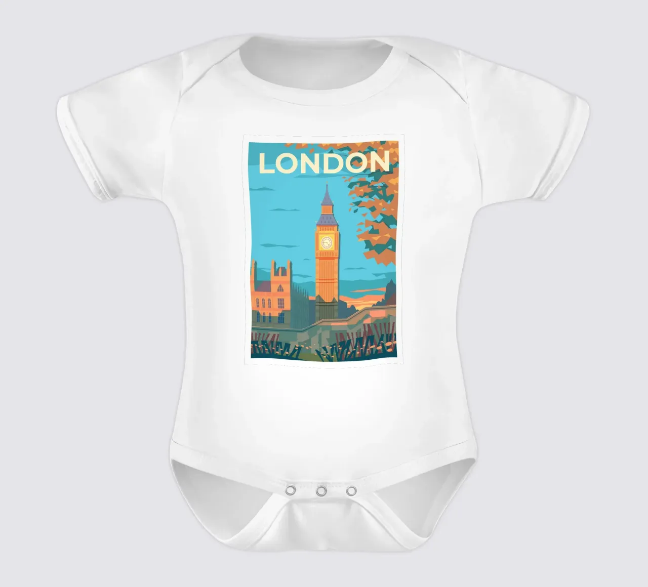 Londra, Regno Unito body neonato maniche corte da Wanderlust Vibes