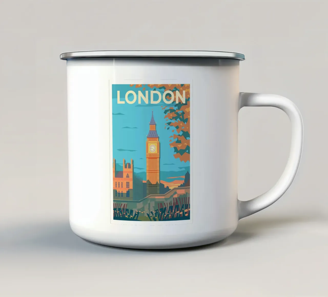 Londra, Regno Unito tazza in smalto da Wanderlust Vibes