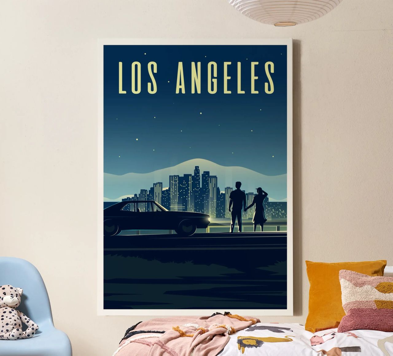 Los Angeles, Californie toile de Wanderlust Vibes