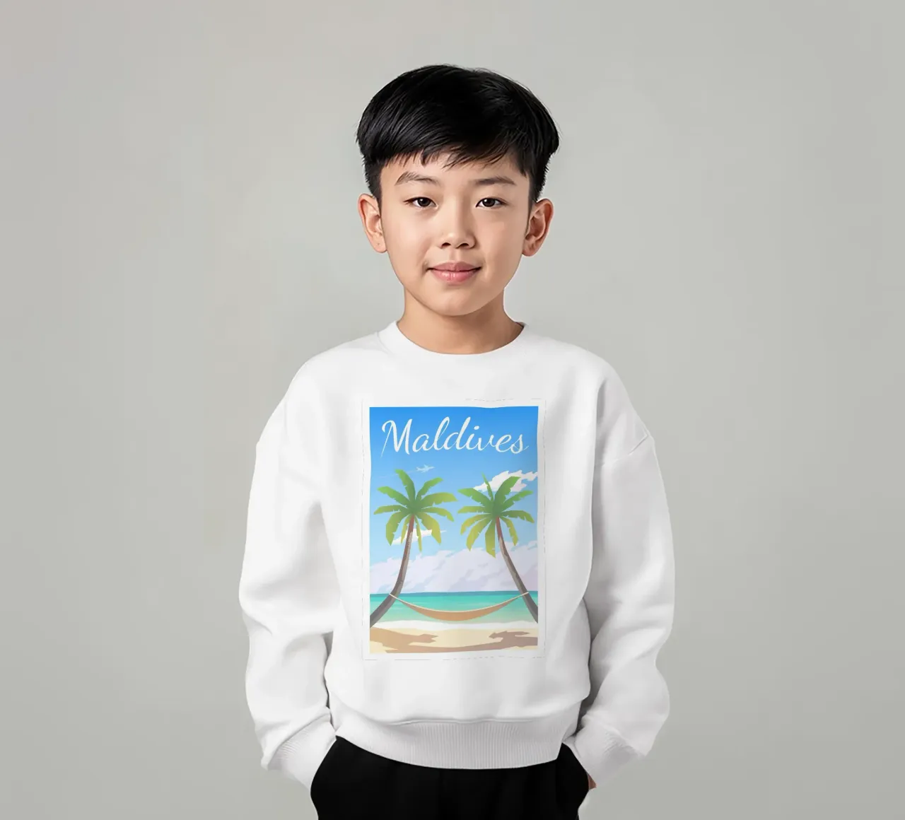 Maldive felpa bambino da Wanderlust Vibes