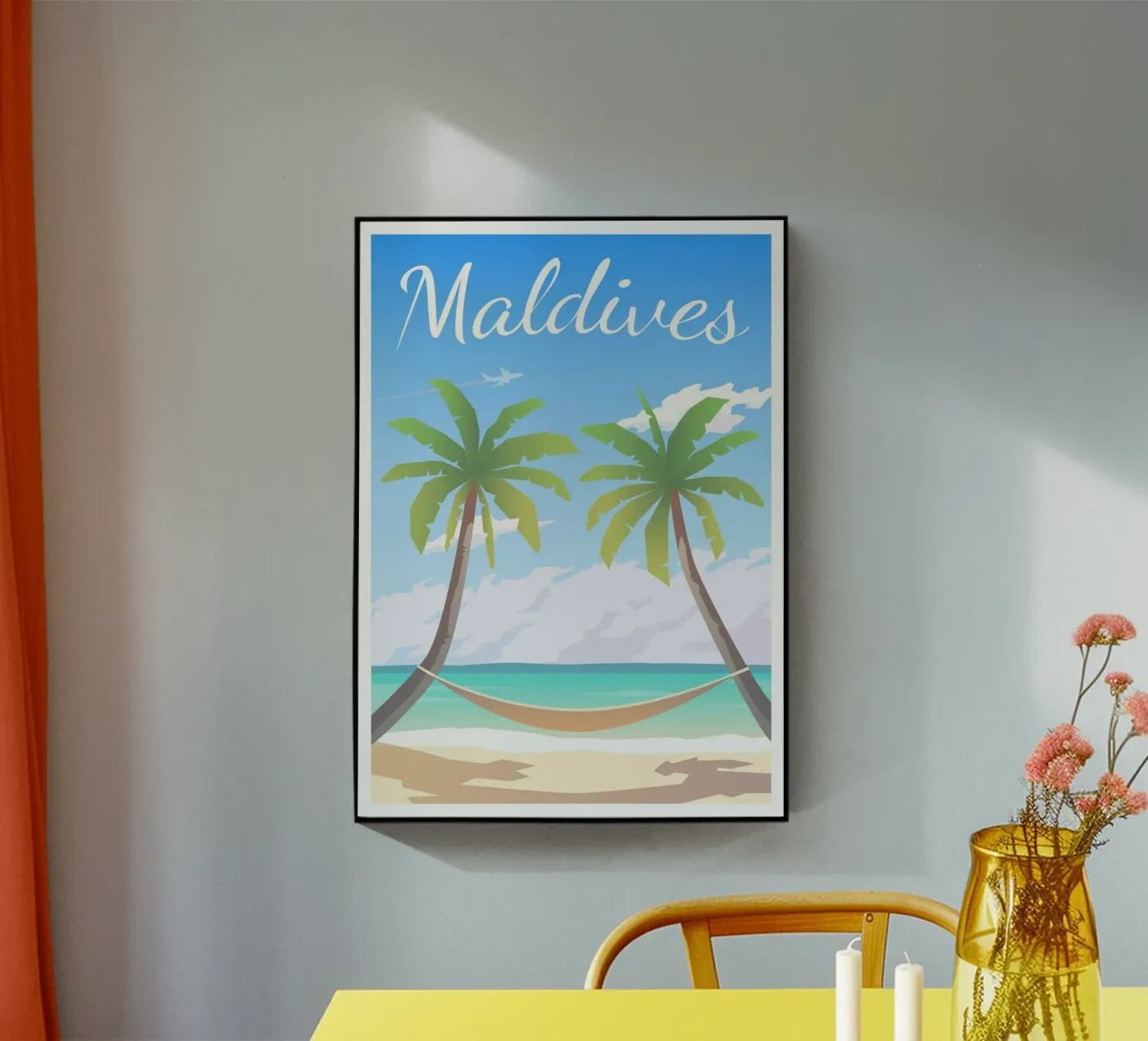 Maldives acryl van Wanderlust Vibes
