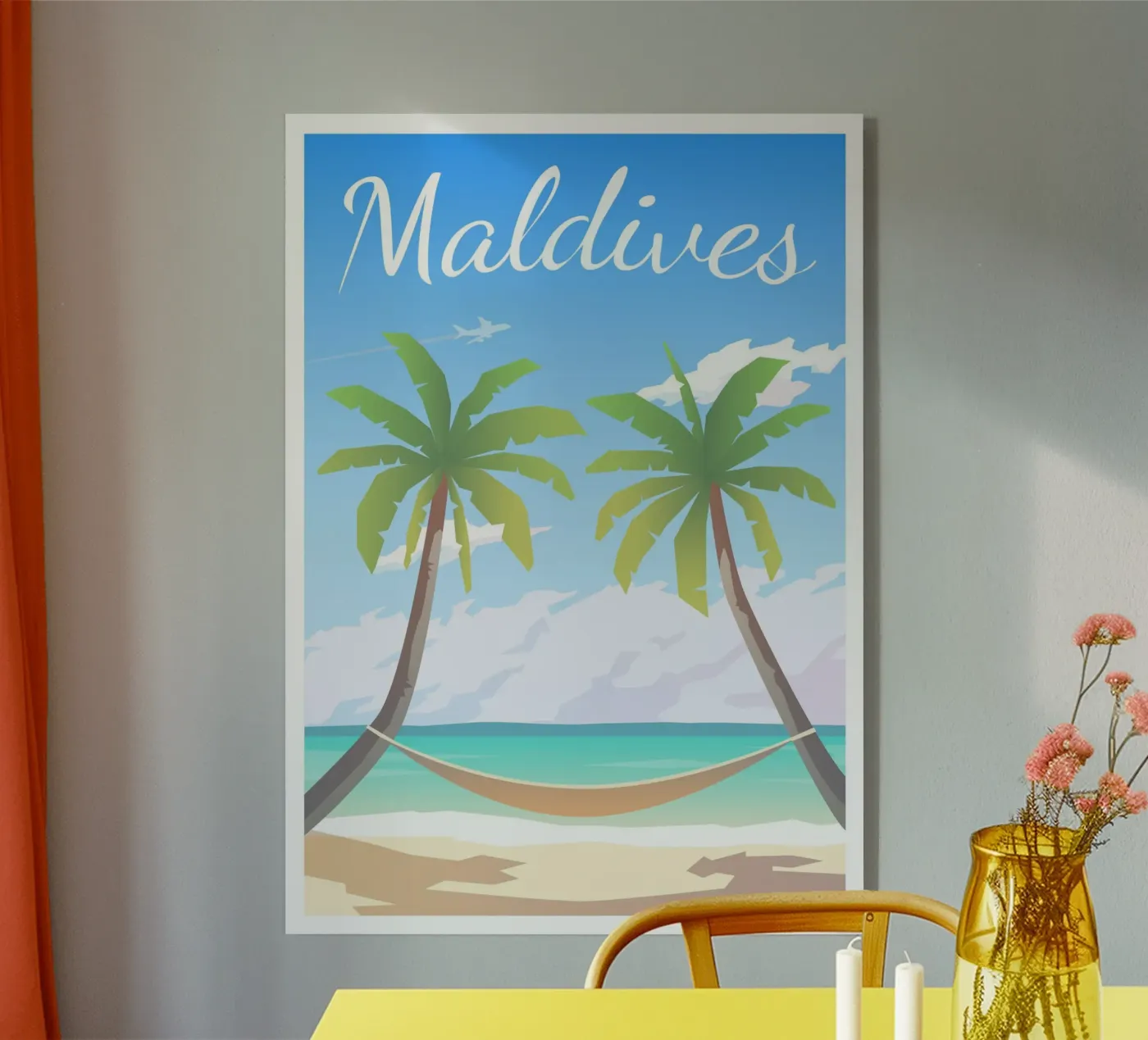 Maldives acryl van Wanderlust Vibes