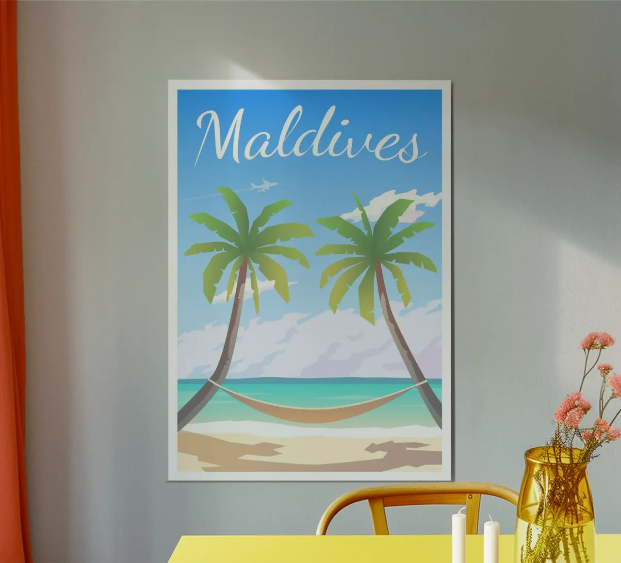 Maldive poster con telaio in alluminio da Wanderlust Vibes