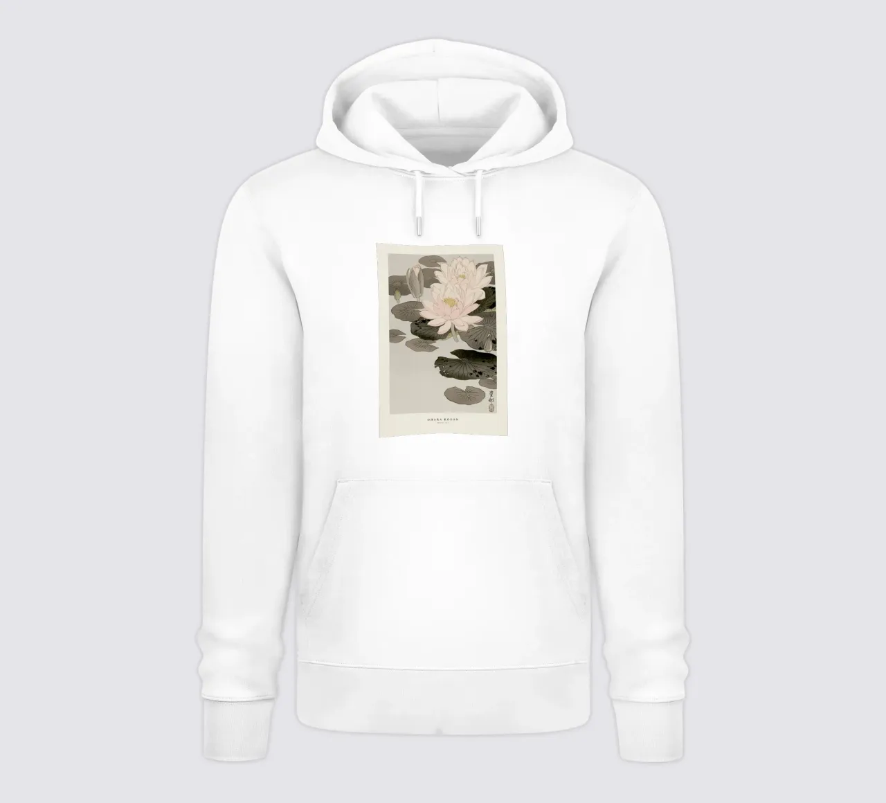 Koson - Water Lily felpa con cappuccio da Vintage by JUNIQE