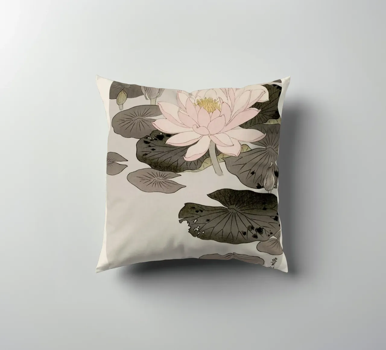Koson - Water Lily cuscino da Vintage by JUNIQE