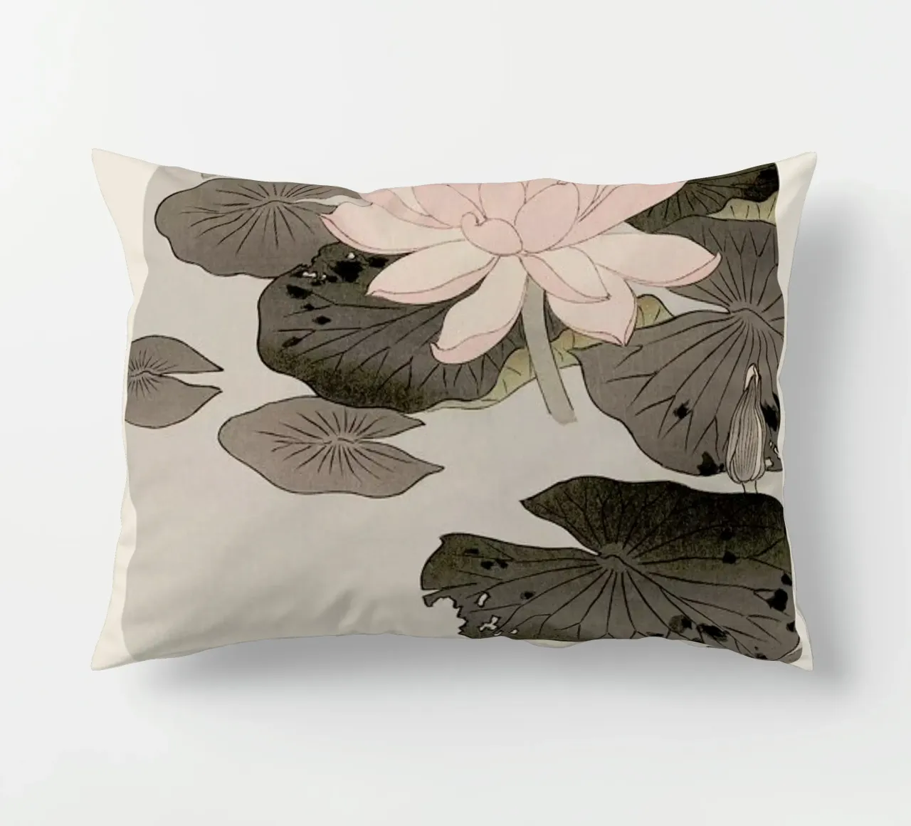 Koson - Water Lily cuscino da Vintage by JUNIQE