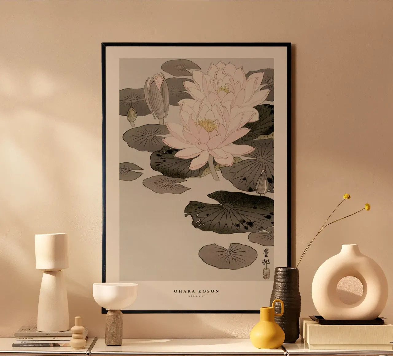 Koson - Water Lily carta hahnemühle da Vintage by JUNIQE