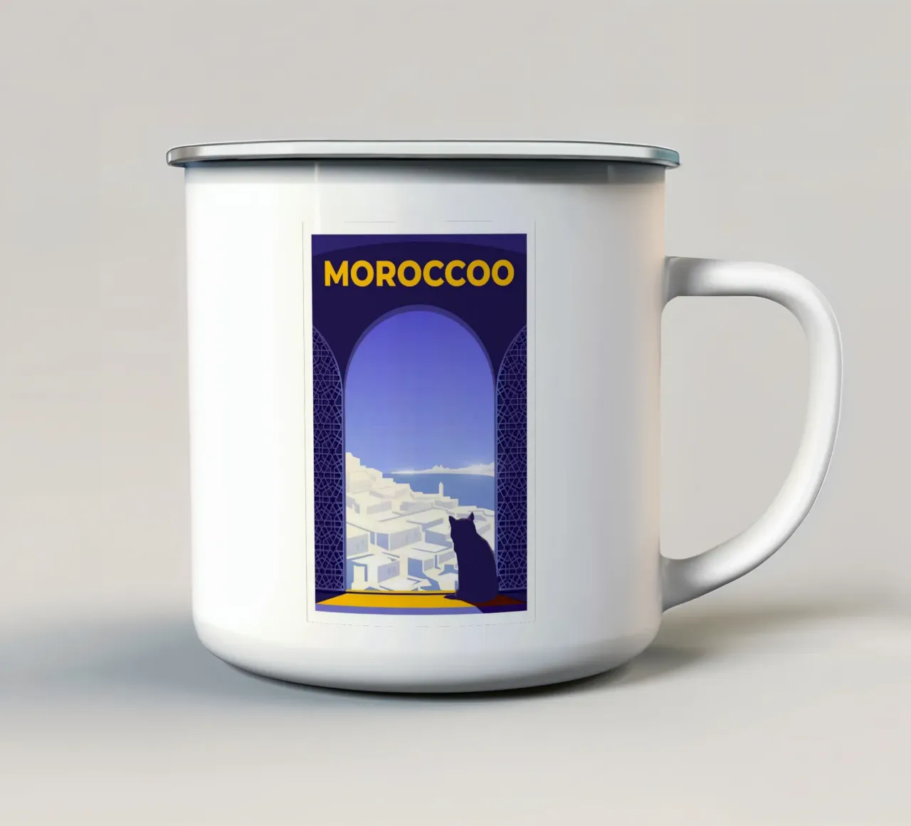 Marocco tazza in smalto da Wanderlust Vibes