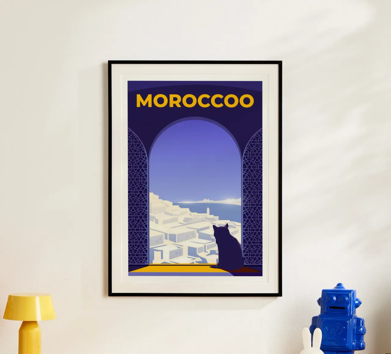 Marocco poster con telaio in plastica da Wanderlust Vibes