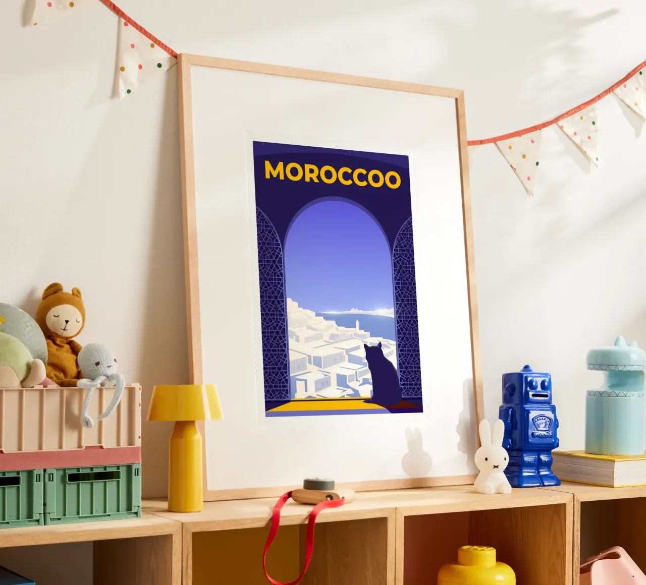 Marocco poster con telaio in plastica da Wanderlust Vibes