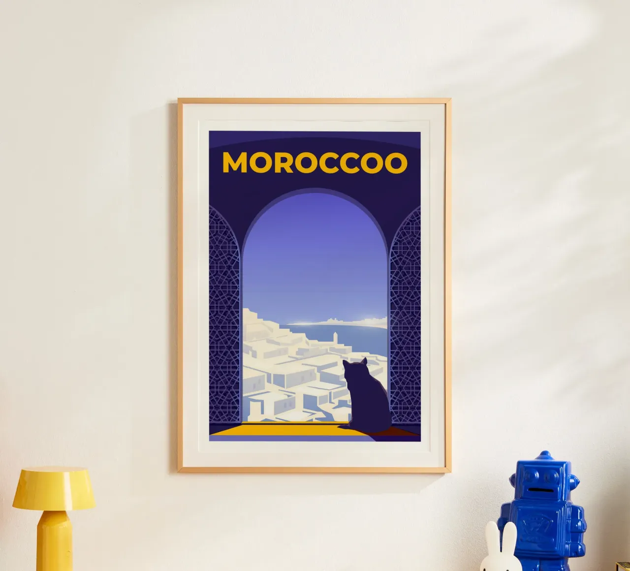 Marocco poster con telaio in plastica da Wanderlust Vibes