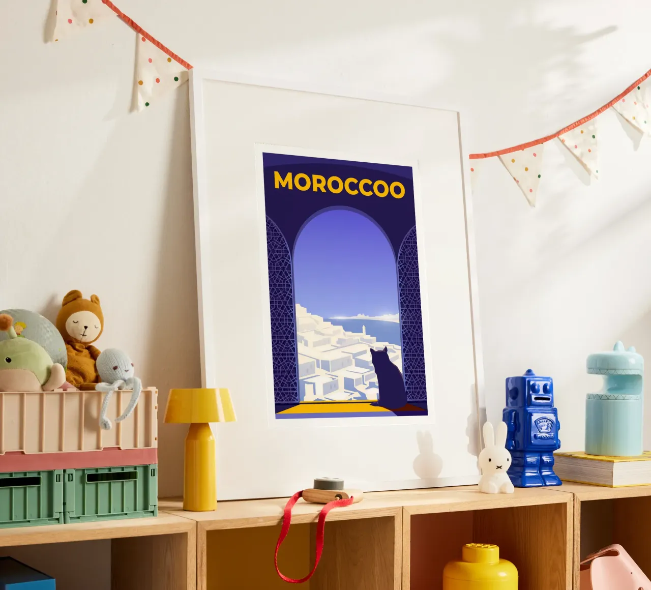 Marocco poster con telaio in plastica da Wanderlust Vibes
