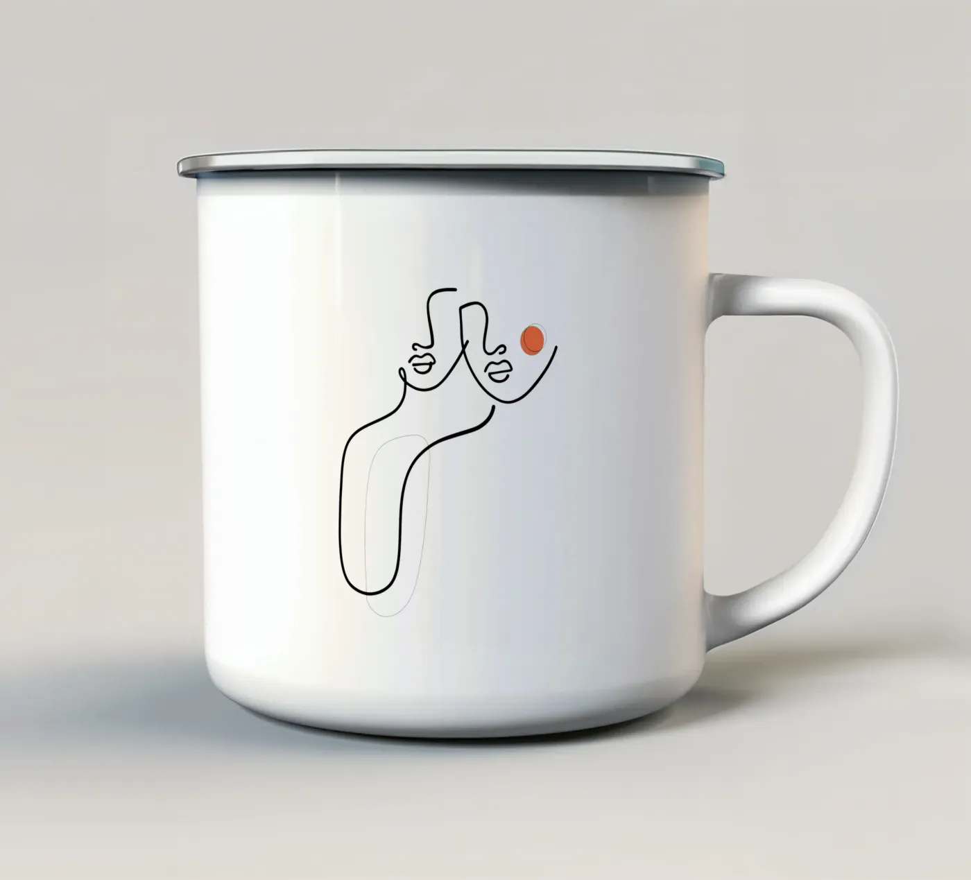 Uno enamel mug by Ninhol