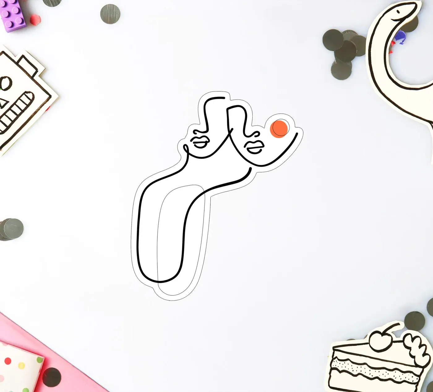 Uno sticker van Ninhol