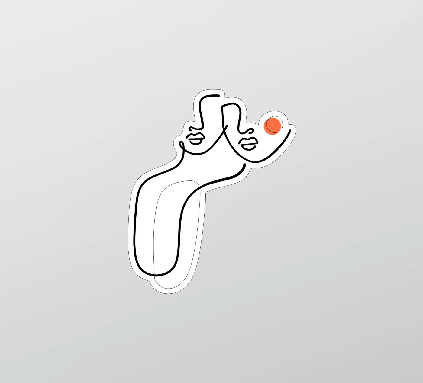 Uno sticker van Ninhol