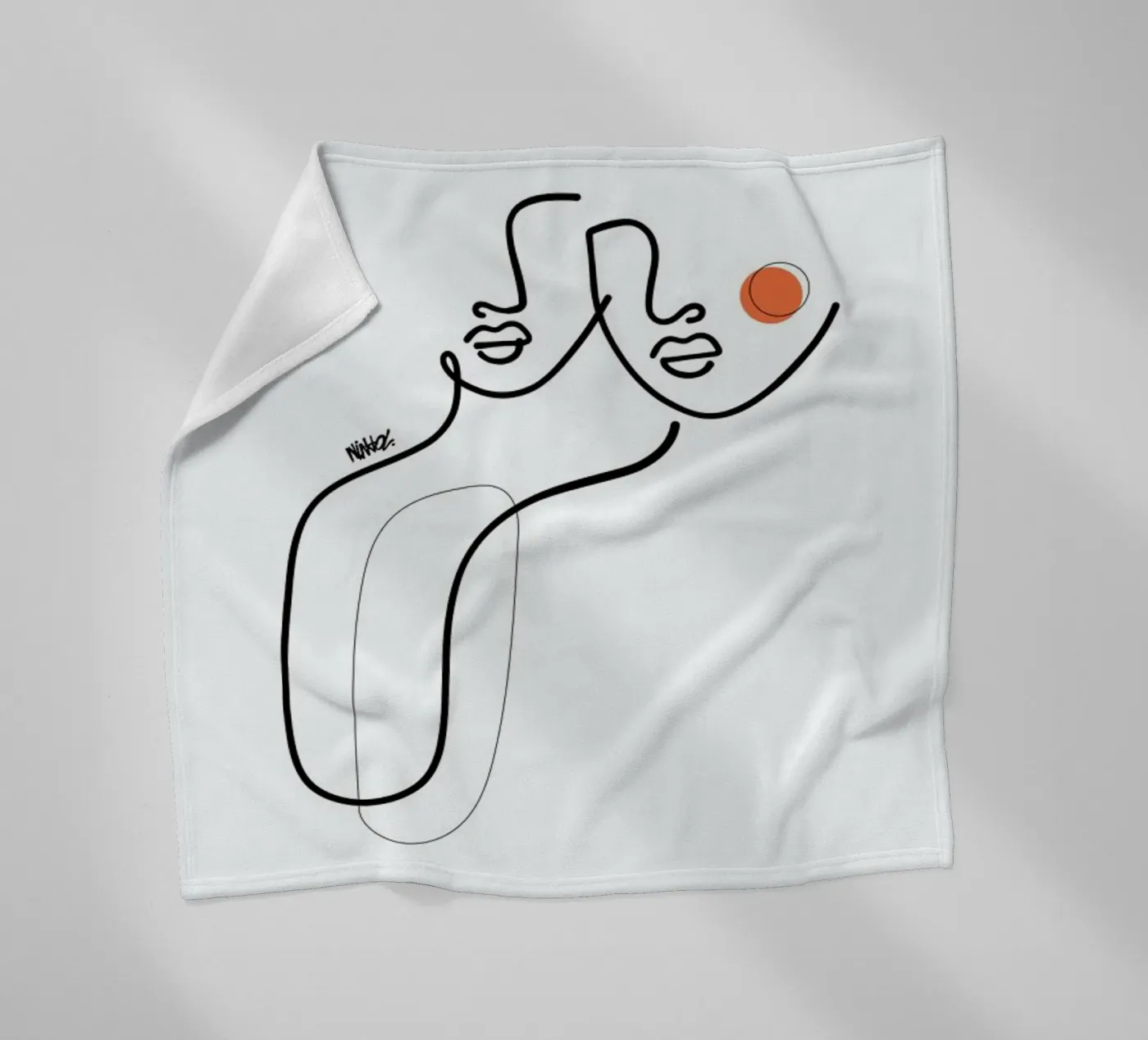 Uno fleece blanket by Ninhol