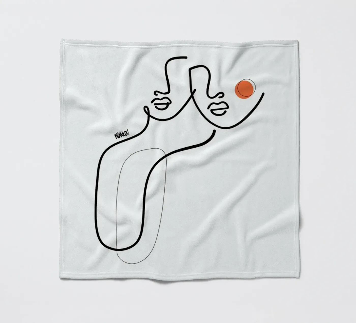 Uno fleece blanket by Ninhol