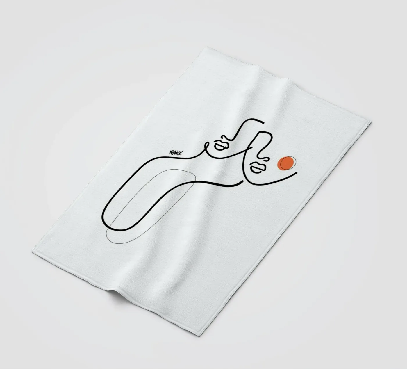 Uno fleece blanket by Ninhol