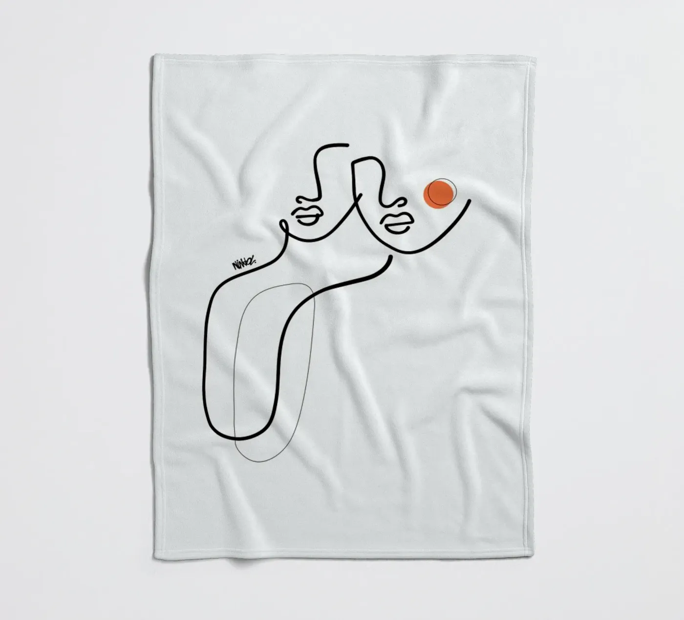 Uno fleece blanket by Ninhol