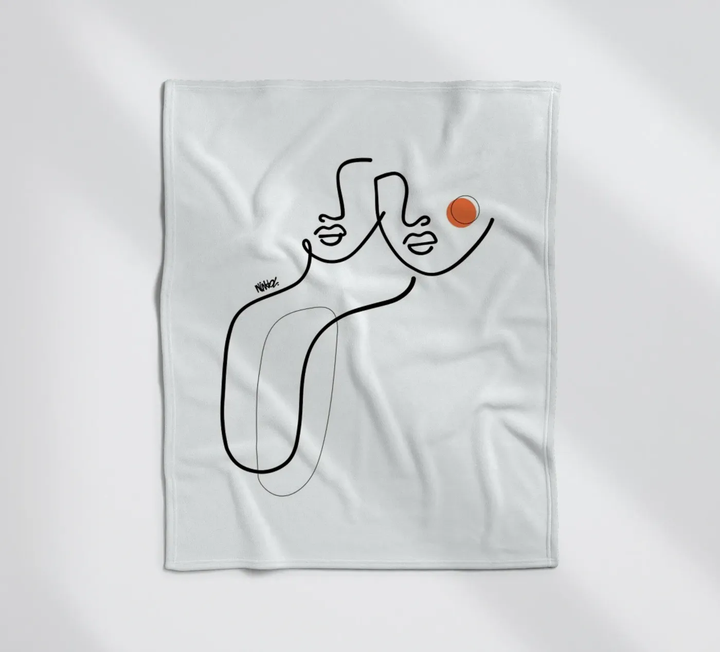 Uno fleece blanket by Ninhol