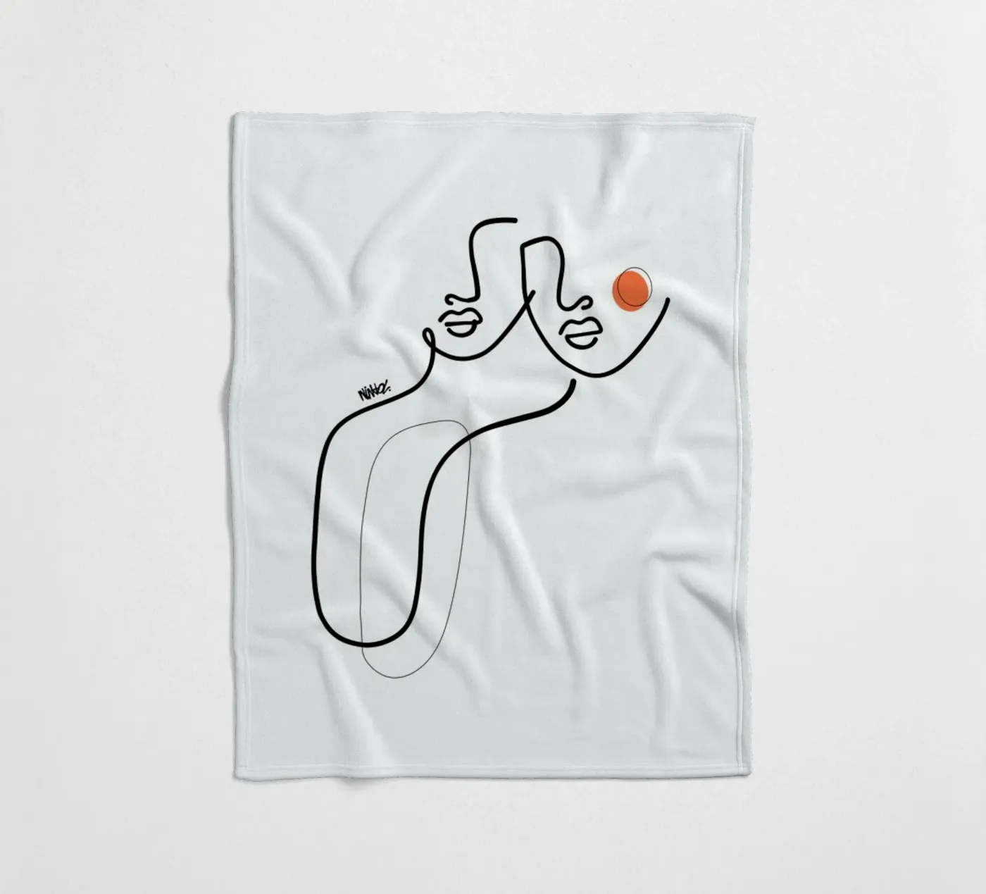 Uno fleece blanket by Ninhol
