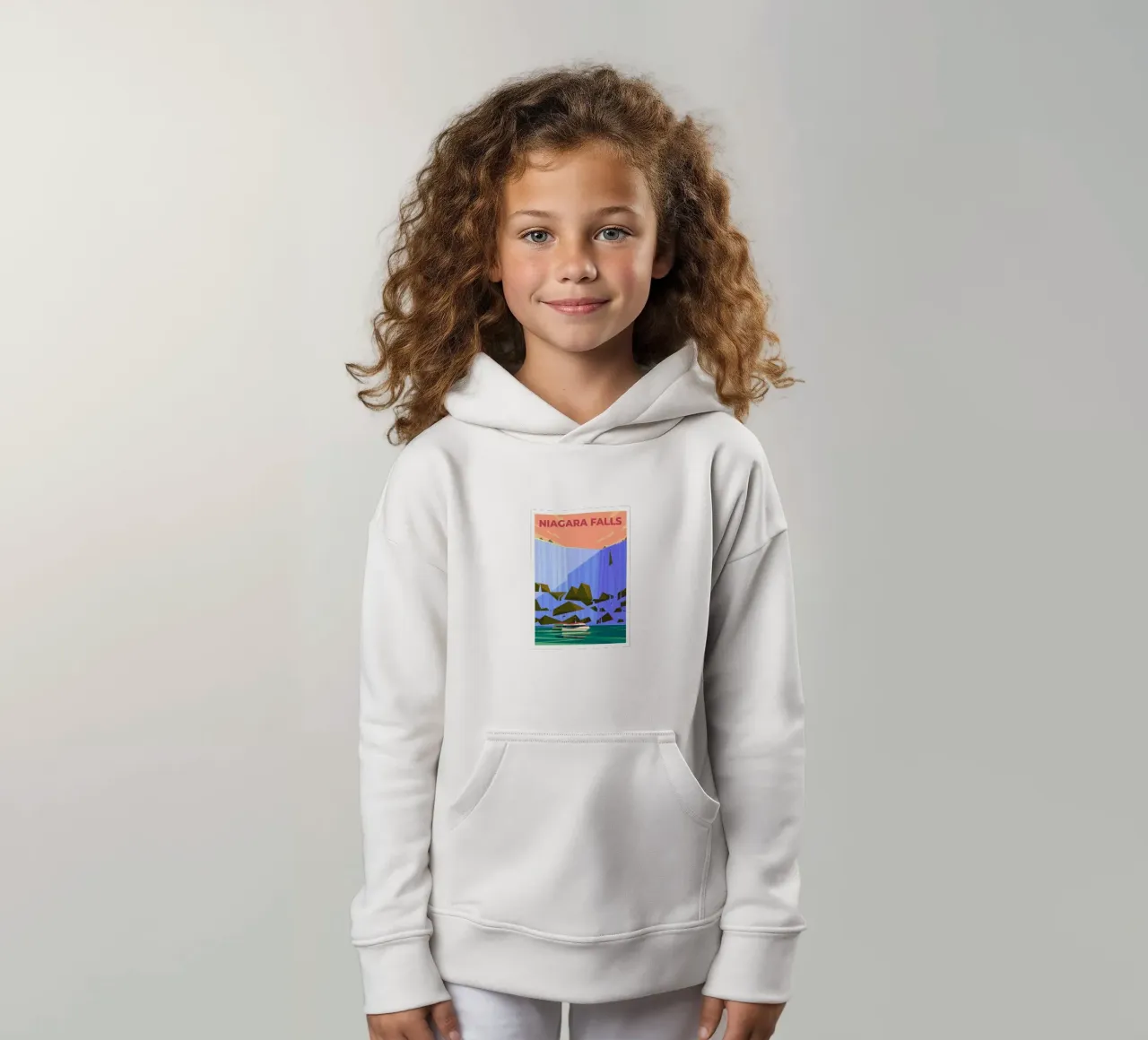 Cascate del Niagara, Canada felpa bambino con cappuccio da Wanderlust Vibes