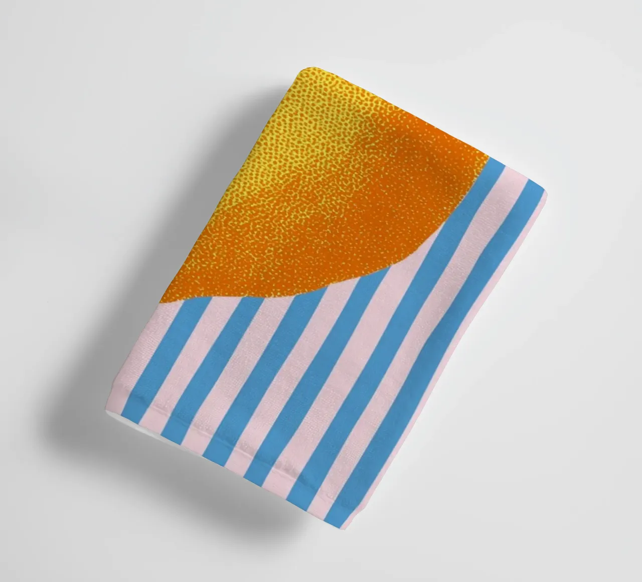Streifenkunst mit Zitrone Handtuch von Carinaprint