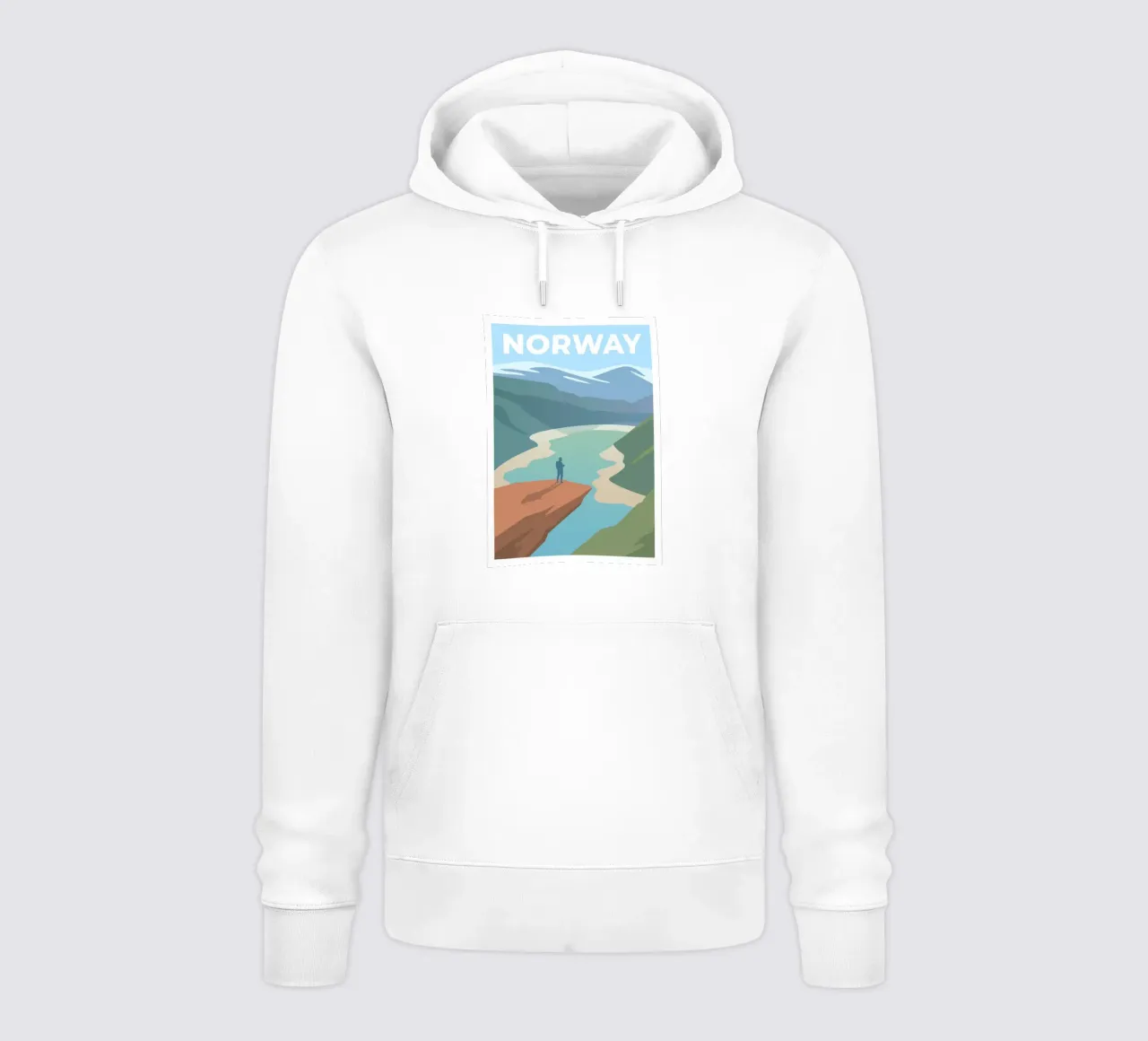 Norvegia felpa con cappuccio da Wanderlust Vibes