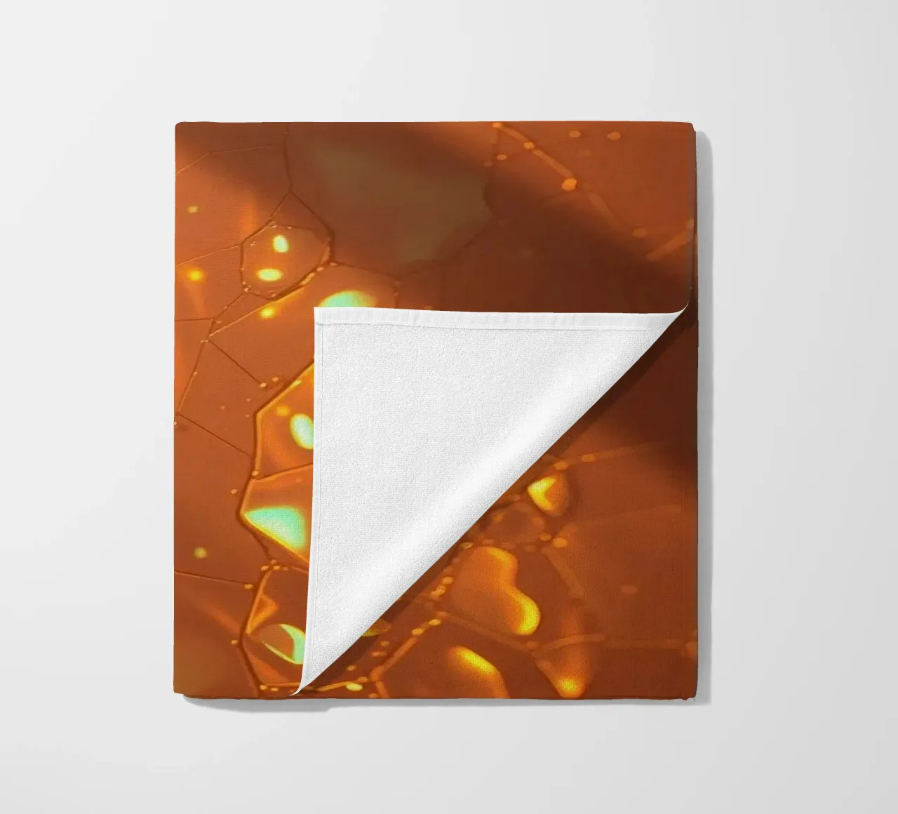 design astratto con superficie strutturata, luce solare calda telo mare da DesignDoodle
