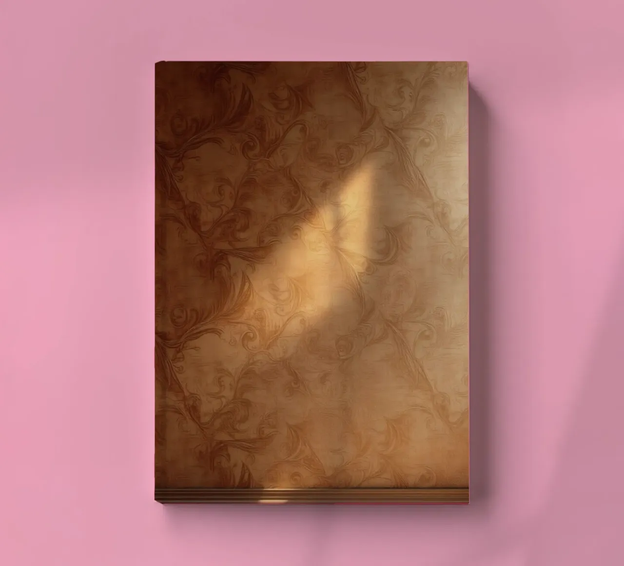 Design mural abstrait élégant avec des tons chauds et une lumière douce carnet de notes de DesignDoodle