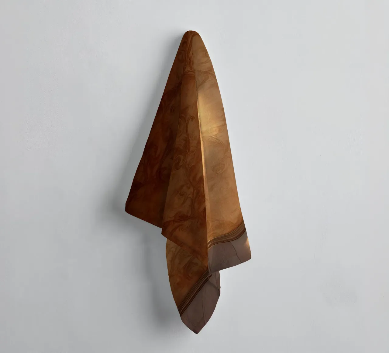 Design mural abstrait élégant avec des tons chauds et une lumière douce serviette de bain de DesignDoodle