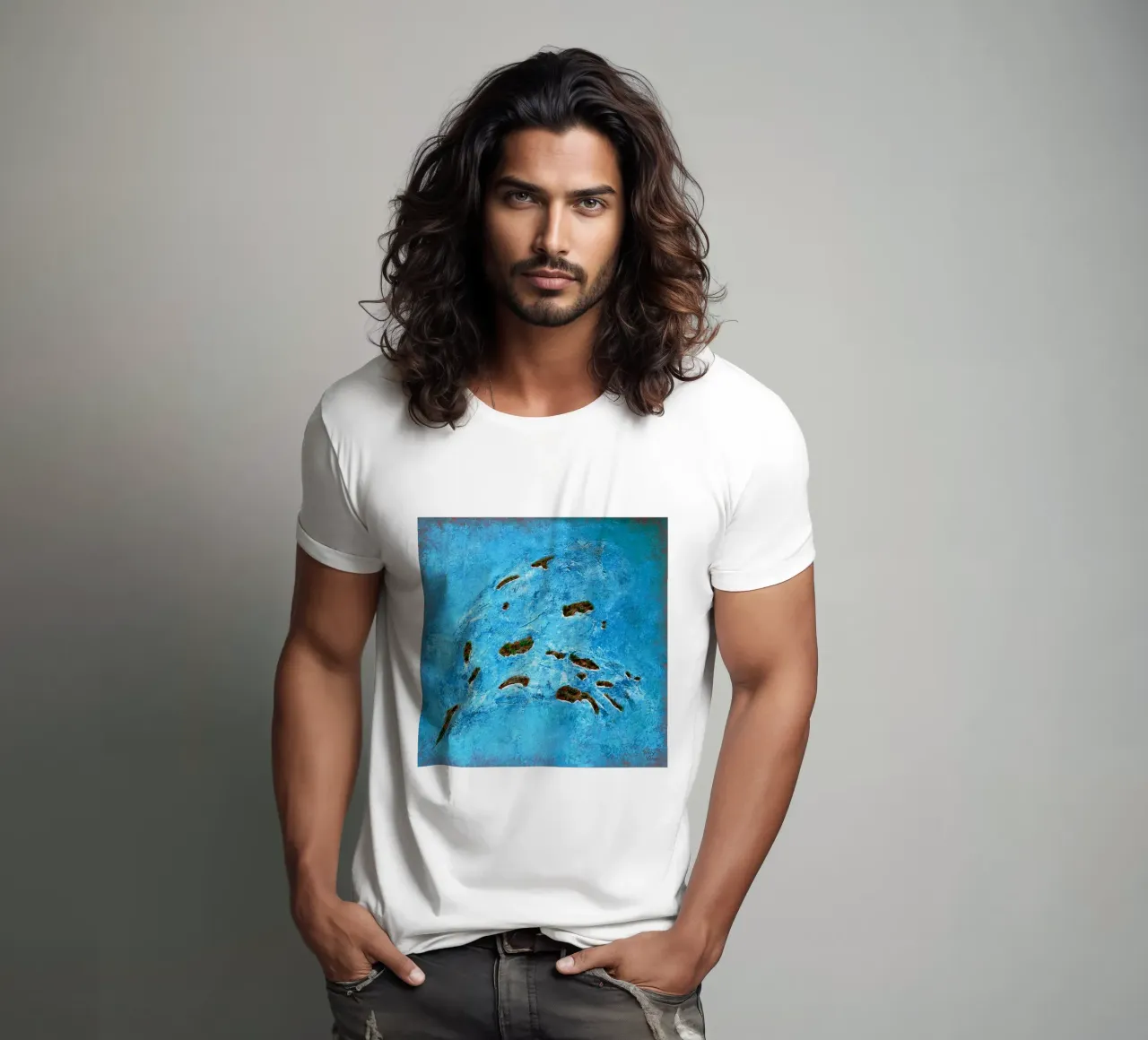 LIBRE COMO UN PÁJARO camiseta de Thierry Vobmann Abstract painting