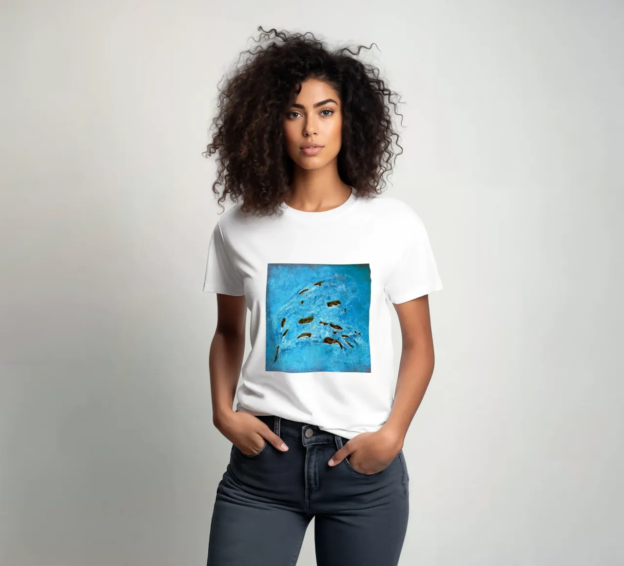 LIBRE COMO UN PÁJARO camiseta de Thierry Vobmann Abstract painting