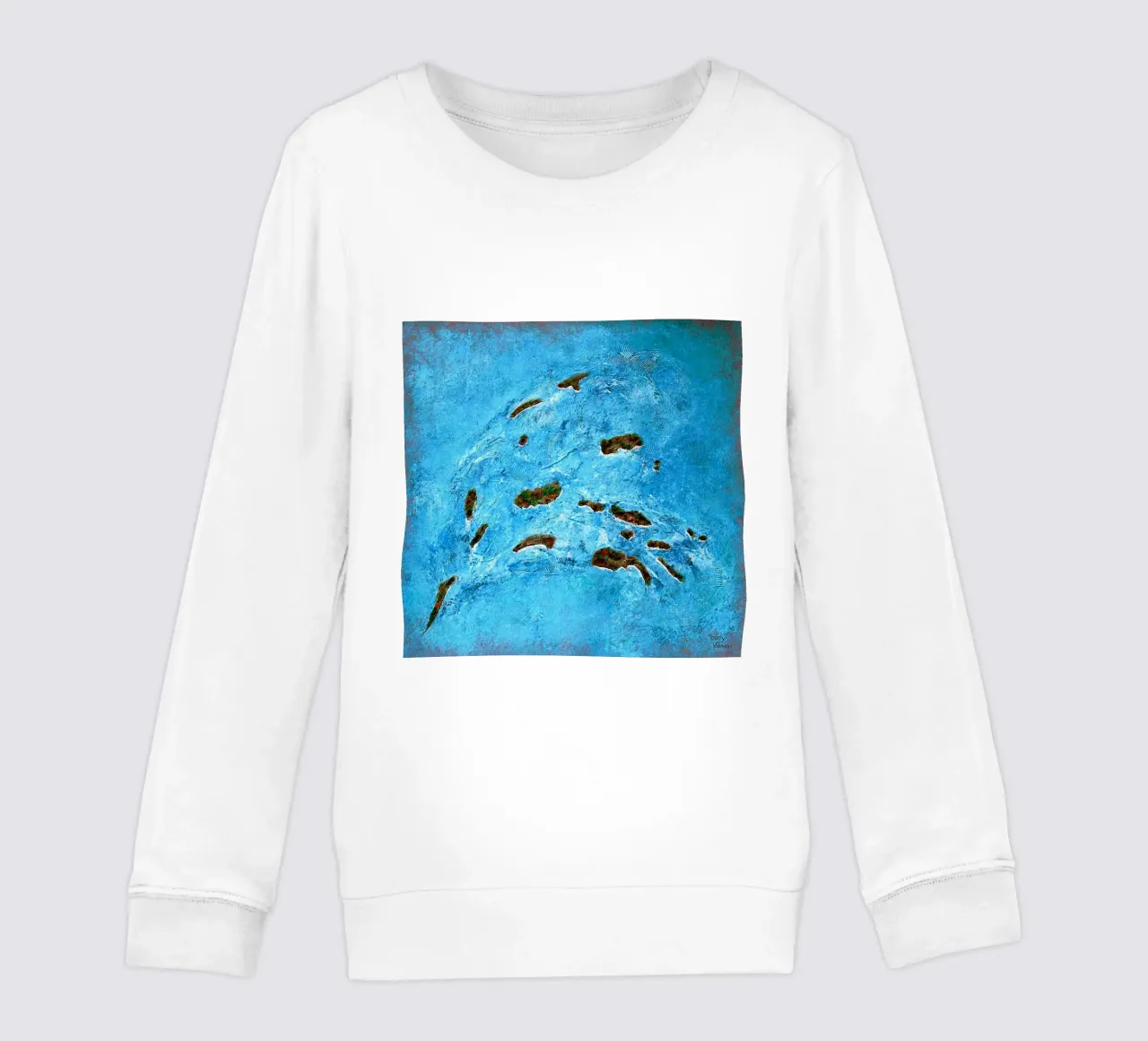 LIBRE COMO UN PÁJARO sudadera para niño de Thierry Vobmann Abstract painting