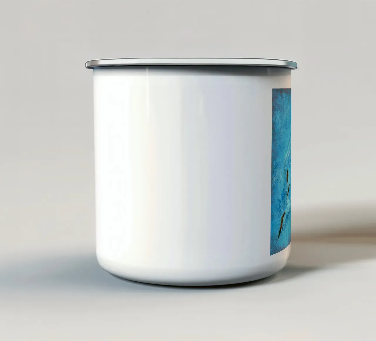 LIBERO COME UN UCCELLO tazza in smalto da Thierry Vobmann Abstract painting