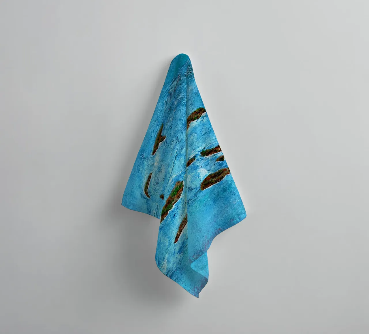 LIBRE COMO UN PÁJARO toalla de baño de Thierry Vobmann Abstract painting