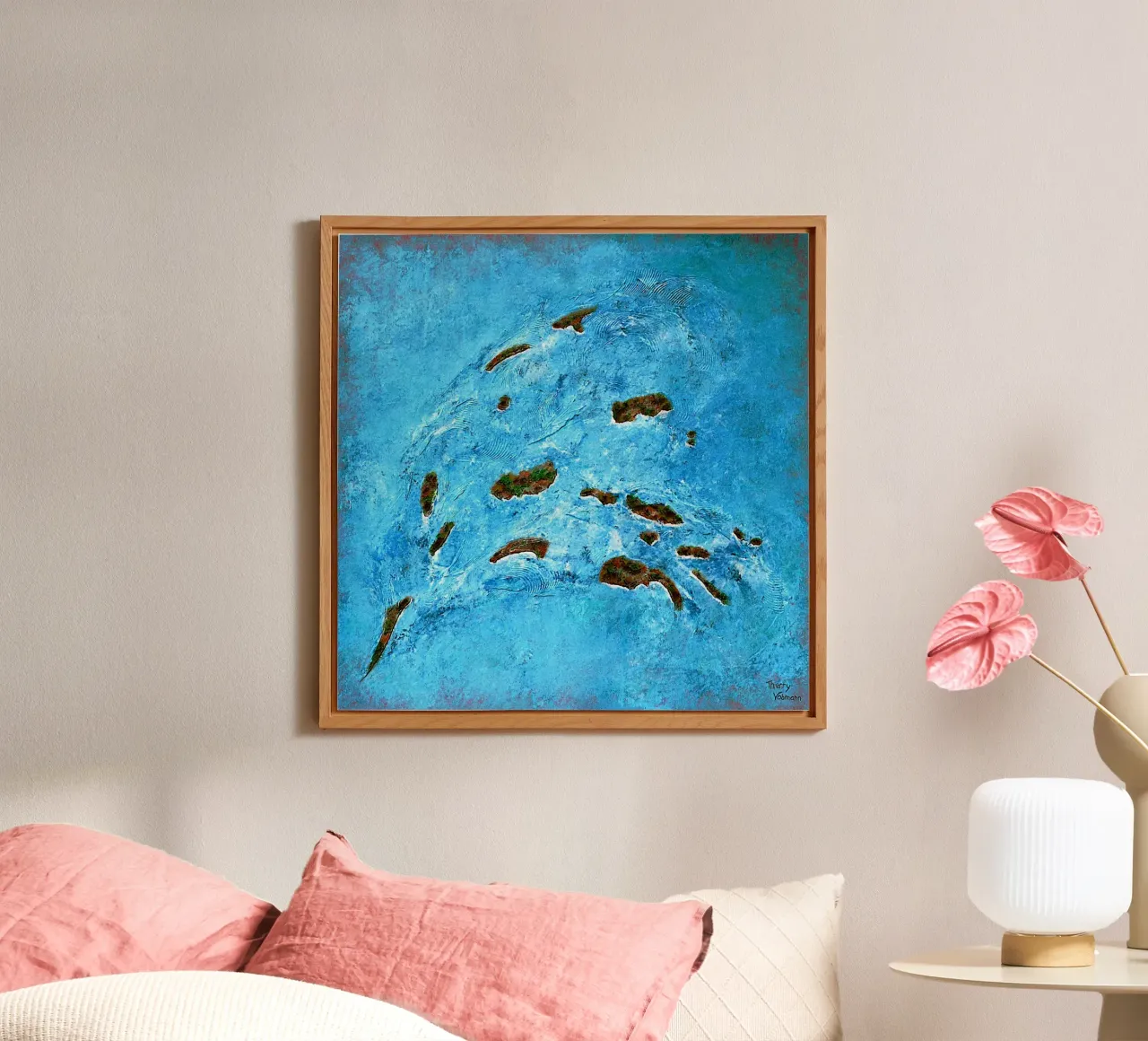 LIBRE COMO UN PÁJARO aluminio dibond de Thierry Vobmann Abstract painting