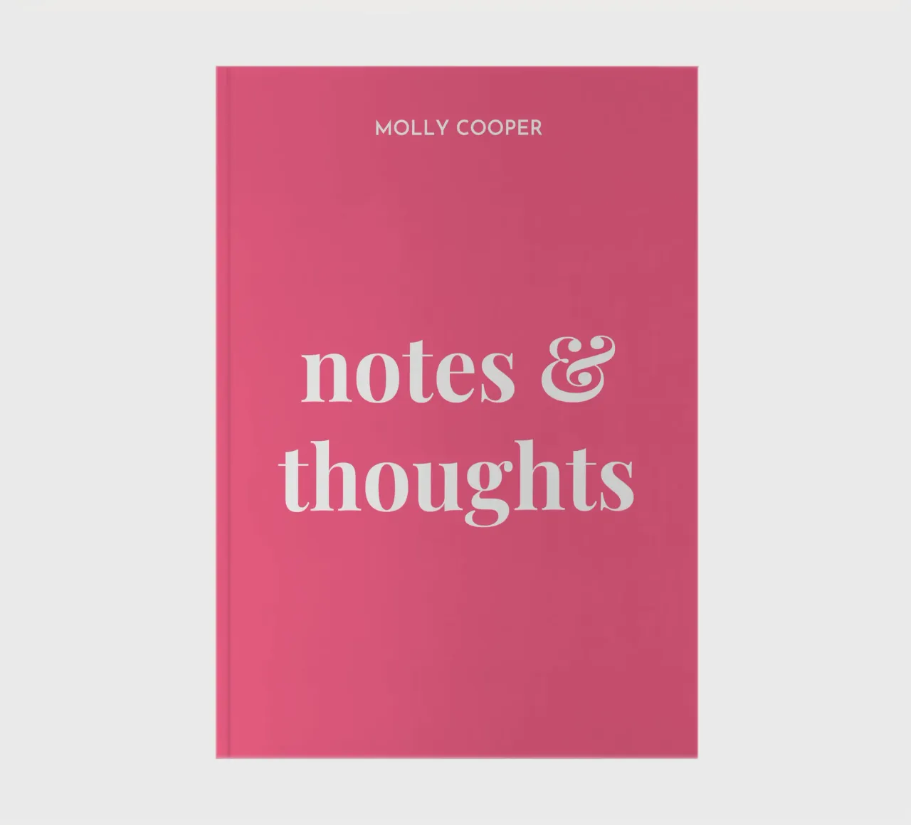 Custom Name notebook by Paigaam Studio