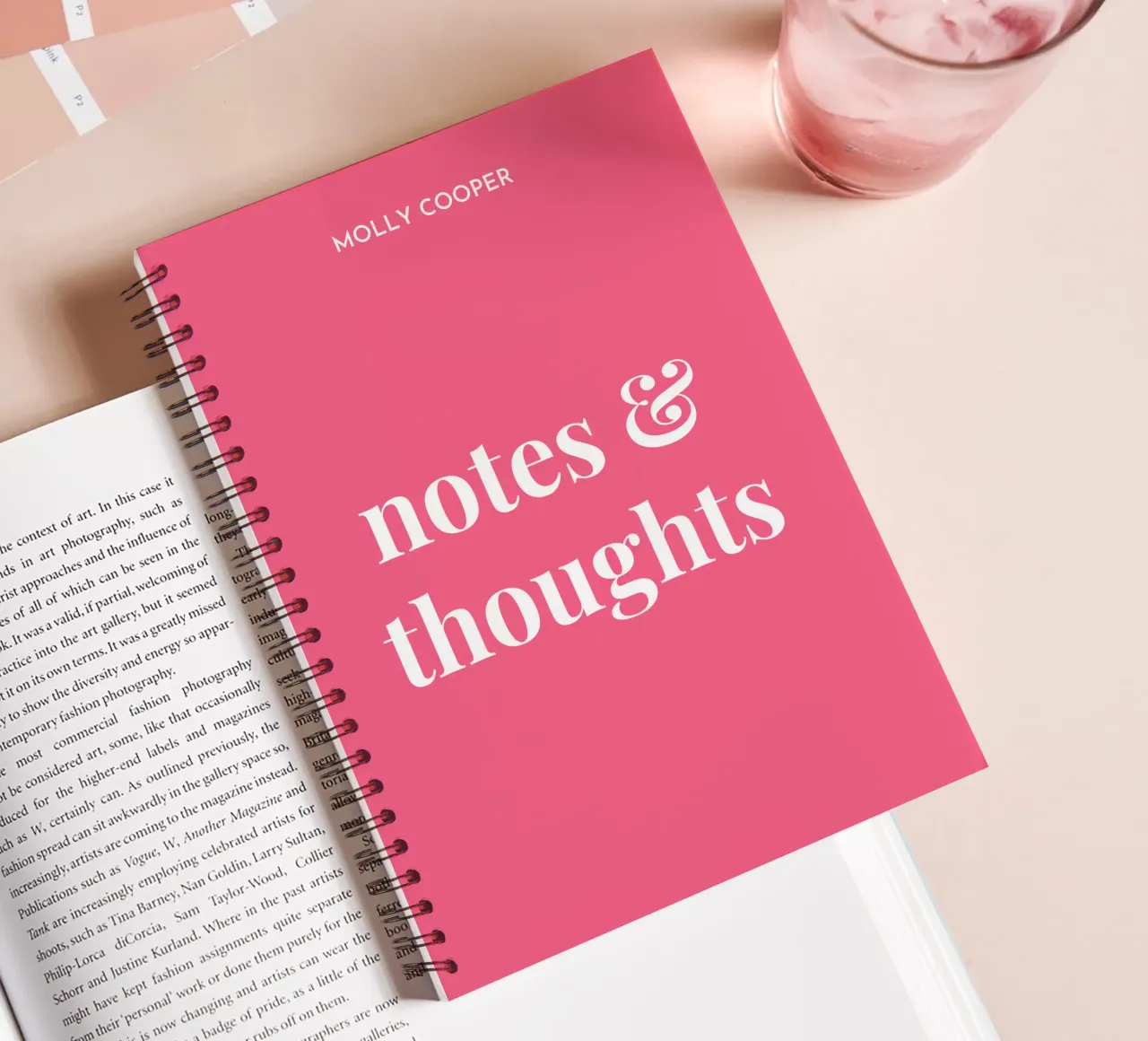 Custom Name carnet à spirale de Paigaam Studio